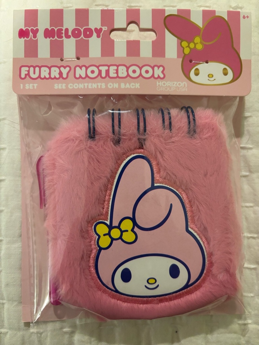 Hello Kitty Fuzzy Notebook